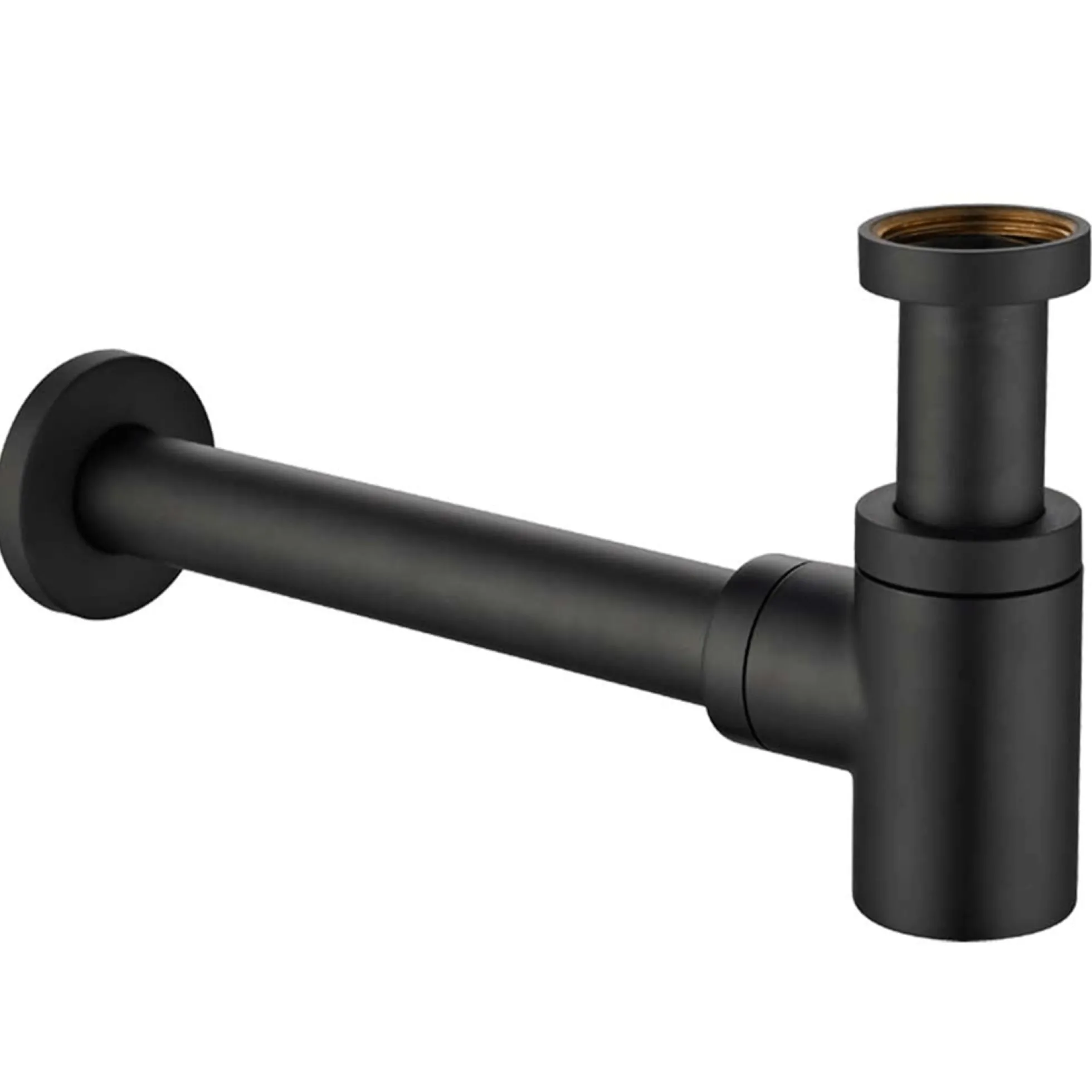 Lavabo Luna vandlås, 1 1/4x32mm til vægmontering, matsort