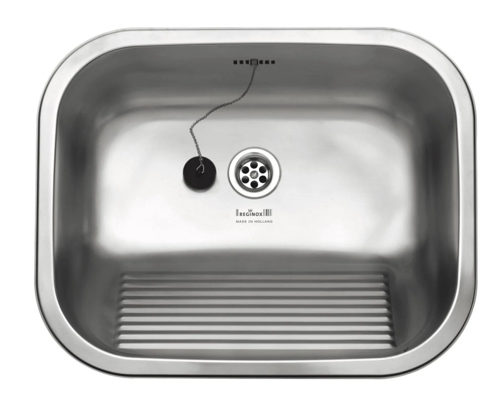 Lavabo Reginox Ottawa vaskekar til nedfældning, 50x40 cm, prop/ovl, mat RF