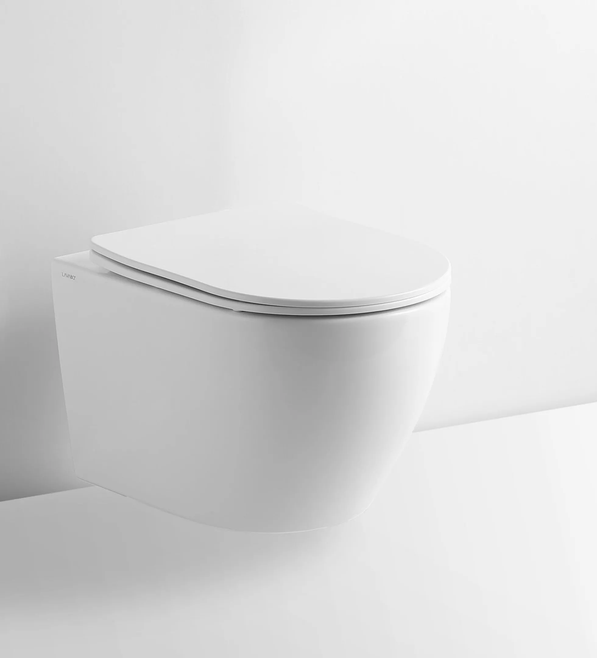 Lavabo Studio NoRim Rimless væghængt toilet med soft close sæde, hvid