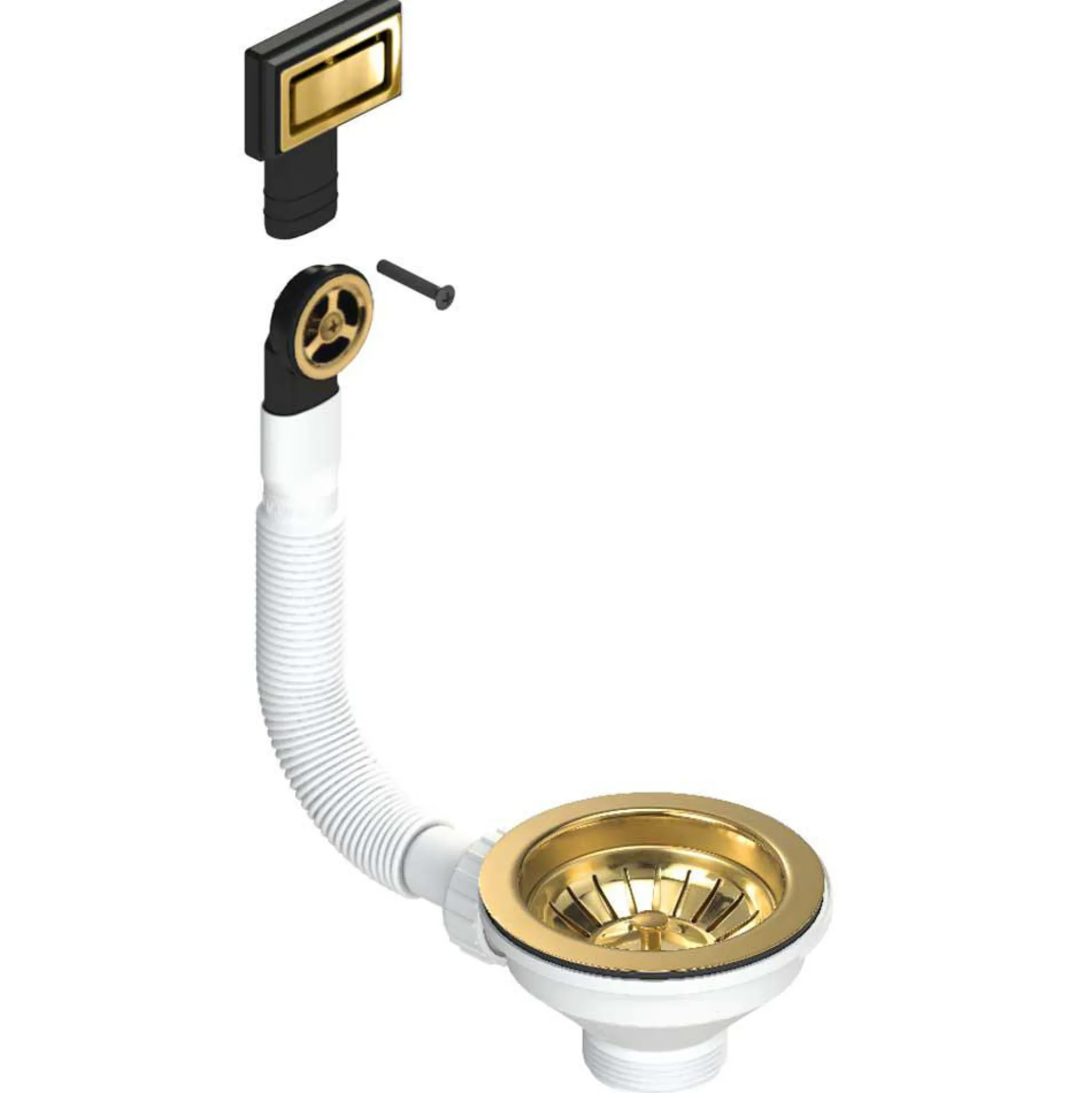 Lavabo universal afløbssæt, messing