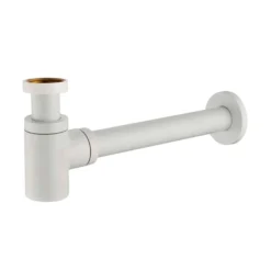 Lavabo vandlås, 1-1/4", til vægmontage, mathvid