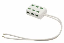 Lavvoltsfordeler, med 6 skrueterminaler