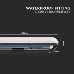 LED armatur, 150 cm, 48W, IP65, neutral hvid - V-Tac