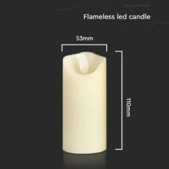 LED bloklys, 15 cm, batteri, indendørs (restsalg)