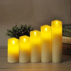 LED bloklys, 15 cm, batteri, indendørs (restsalg)