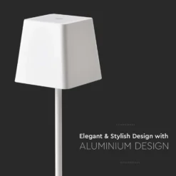 LED bordlampe, 2W, 3000K, hvid, husdesign