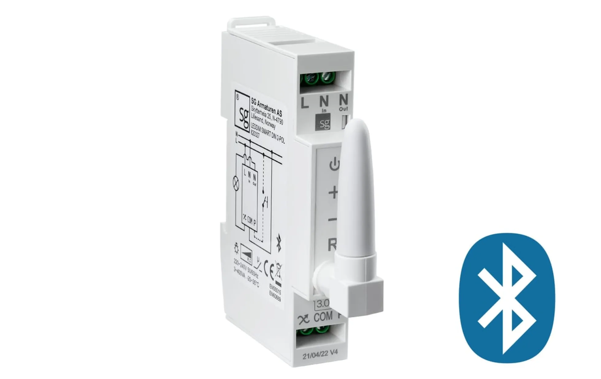Leddim, smart din, 2-POL, 3.0