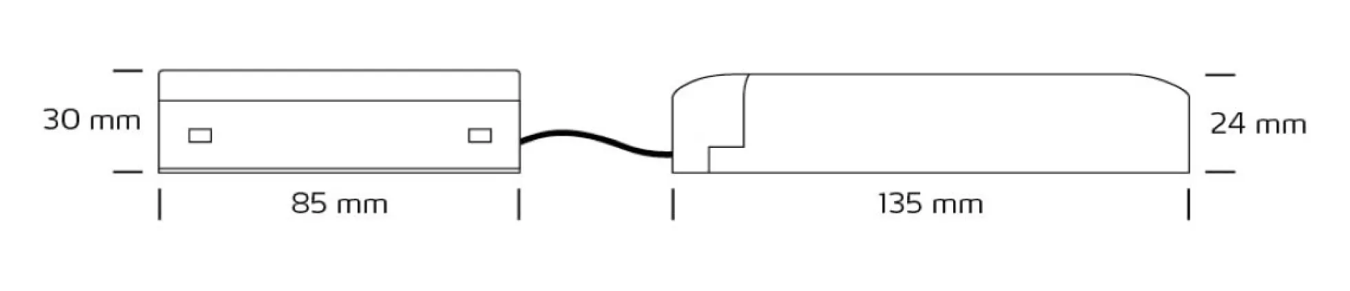 LED Driver Dali CC 45W, push dim, 350-1050 mA