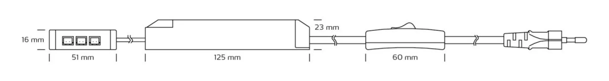 LED Driver til Linea køkkenspot, ikke dæmpbar (2,5-14W), 350mA - Nordtronic