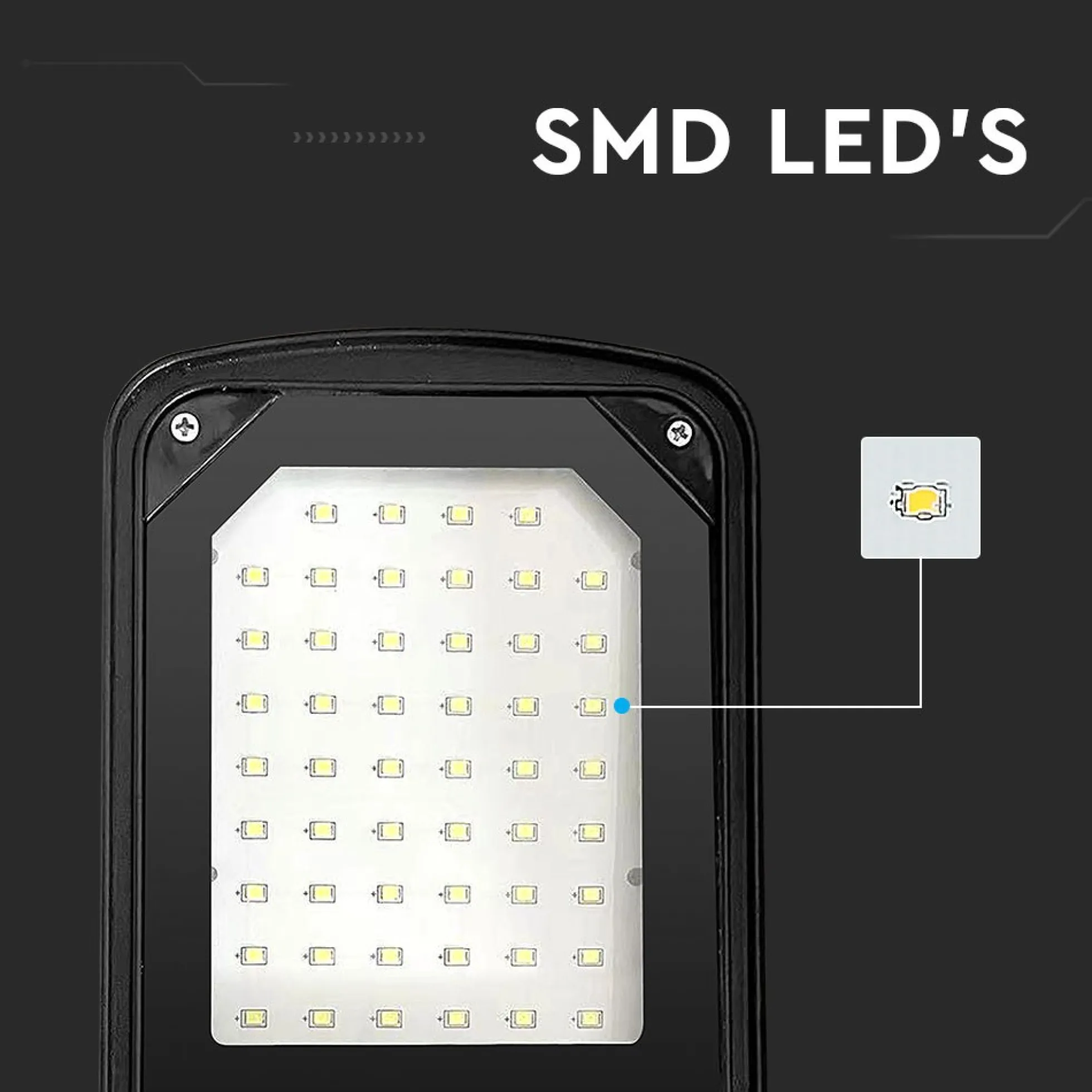 LED Gadelygte, 50W, 6500K, 4270lm, RA70, IP65 - V-Tac