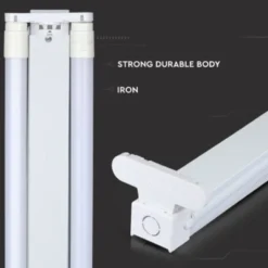 LED grundarmatur til 2 x T8 LED-rør, indendørs, 230V, IP20
