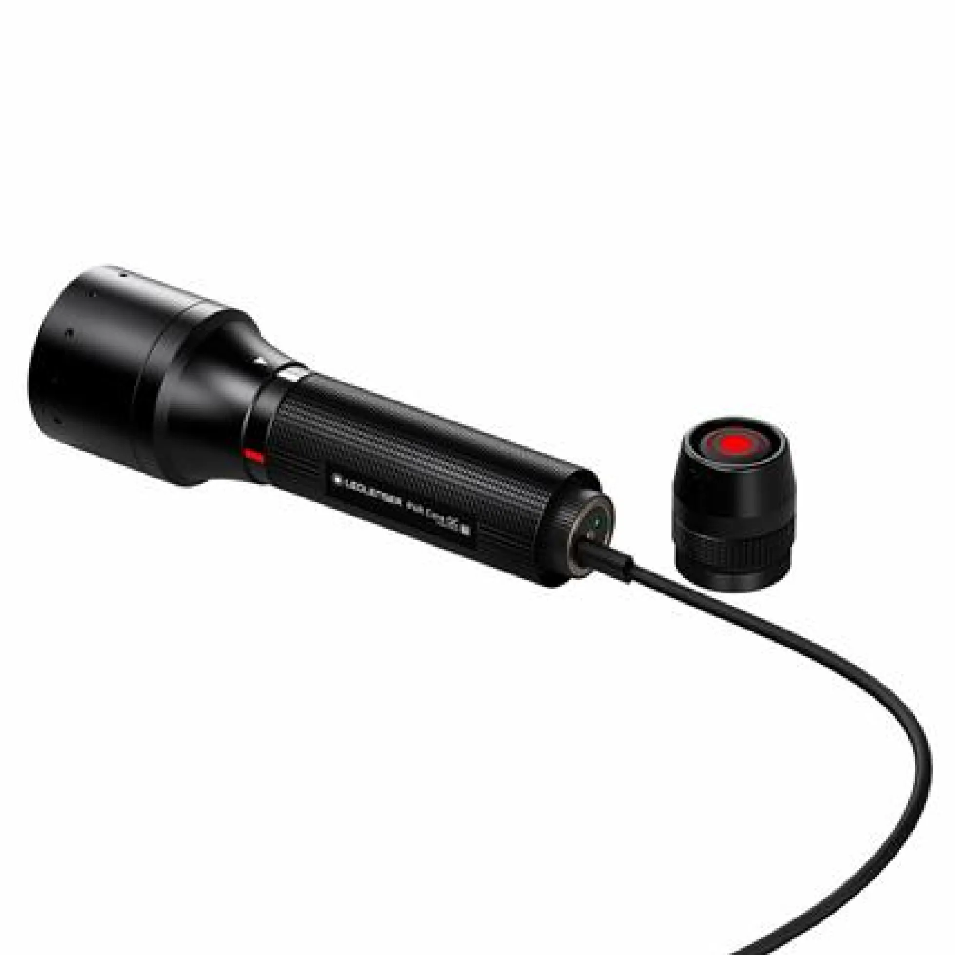 Ledlenser P6R Core QC signallygte, genopladelig, rødt/hvidt/grønt/blåt lys