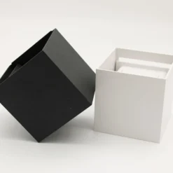 LEDlife Cubic firkantet udendørs væglampe, 6W, 450 lumen, IP65, sort, inkl. lyskilde