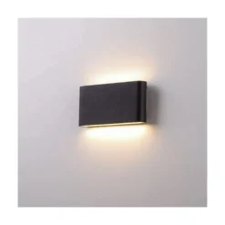 LEDlife DuoLume 12W væglampe - op/ned, inde/ude, inkl. lyskilde, IP65, 1000lm, RA 80, 230V input, sort