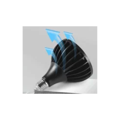 LEDlife E27 PAR38 vækstpære, fuldt spektrum, 36 graders spredning, 2700 lumen, 30W, 230V - Aluminium, 30W