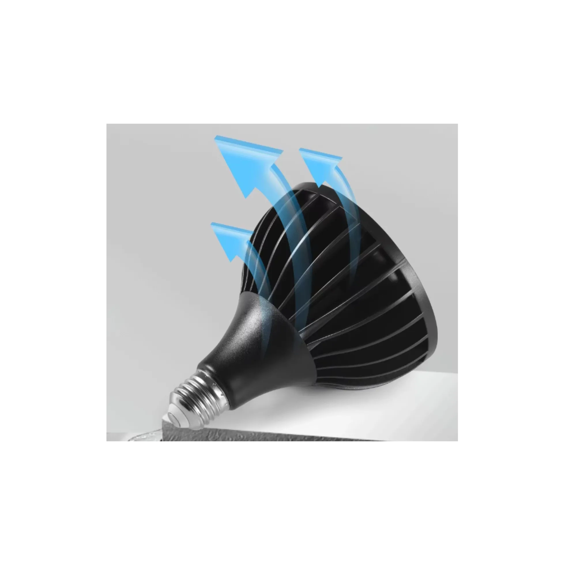 LEDlife E27 PAR38 vækstpære, fuldt spektrum, 36 graders spredning, 2700 lumen, 30W, 230V - Aluminium, 30W