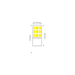 LEDlife G4 LED pære, 2W, 12V AC/DC, G4, Ikke dæmpbar, Varm hvid