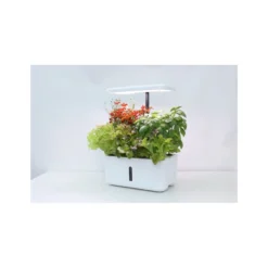 LEDlife hydroponisk køkkenhave, inkl. vækstlys, 8 pladser, timer, 2,8L vandtank, 18W, 120mm, 280mm, 170mm, ABS plastik, hvid