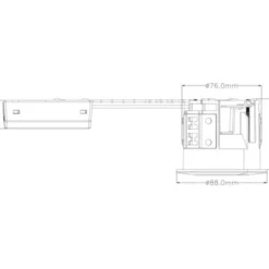 LEDlife indbygningspot Inno88 - MR16,12V, mat hvid, IP44, IC-godkendt