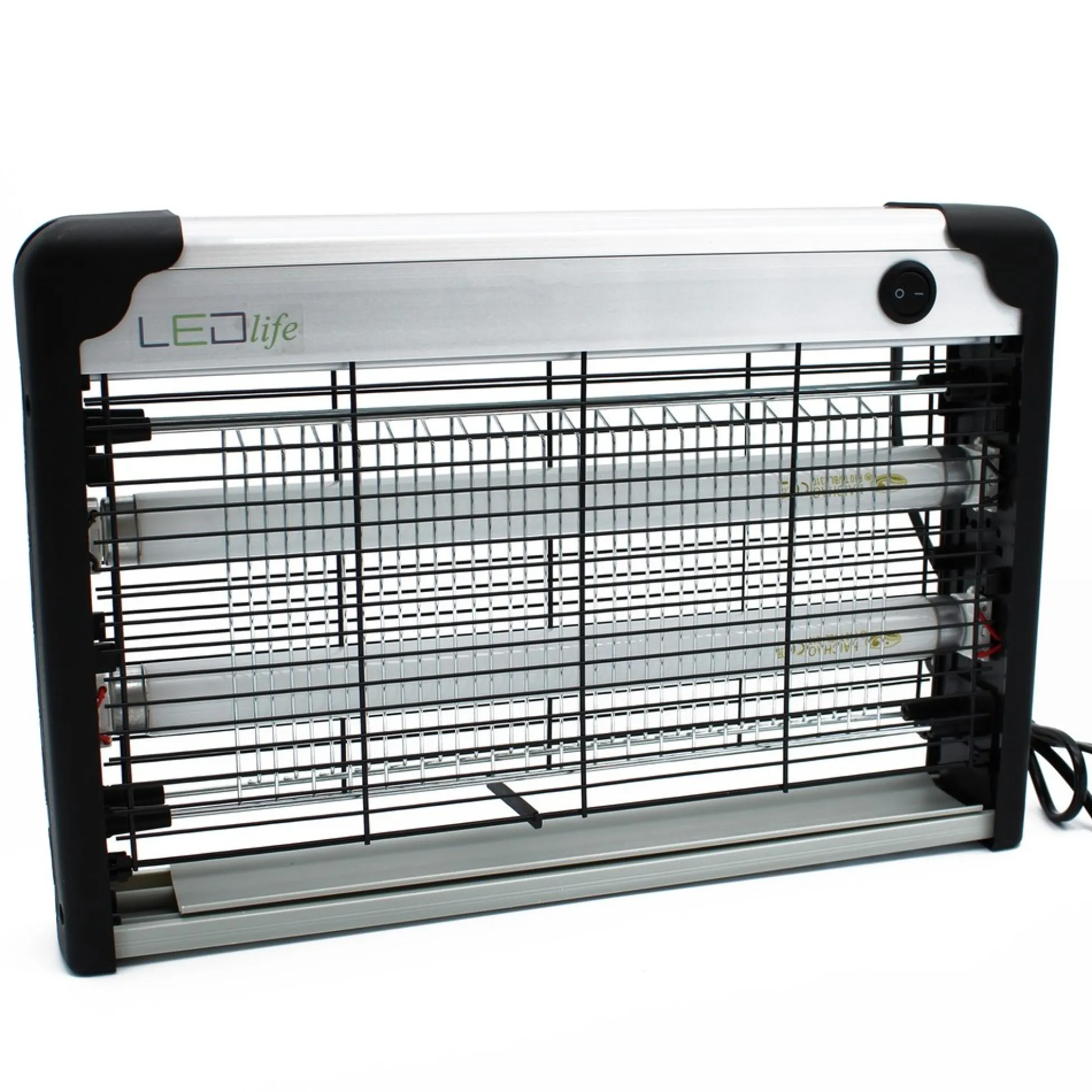 LEDlife insektlampe, 2x10W, indendørs, UV-lys, dækker ca. 80m2