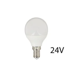 LEDlife LED pære, E14, 2W, 24V DC, P45, varm hvid