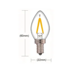 LEDlife mini pære, 1W, E14, 2700K, 100 lumen, 230V, dæmpbar