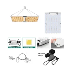 LEDlife Quantum board vækstlampe, fuldt spektrum, indbygget dæmper, inkl. ophæng, IP65