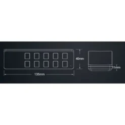 LEDlife rWave CCT slim fjernbetjening med batteri og holder - 1 zone