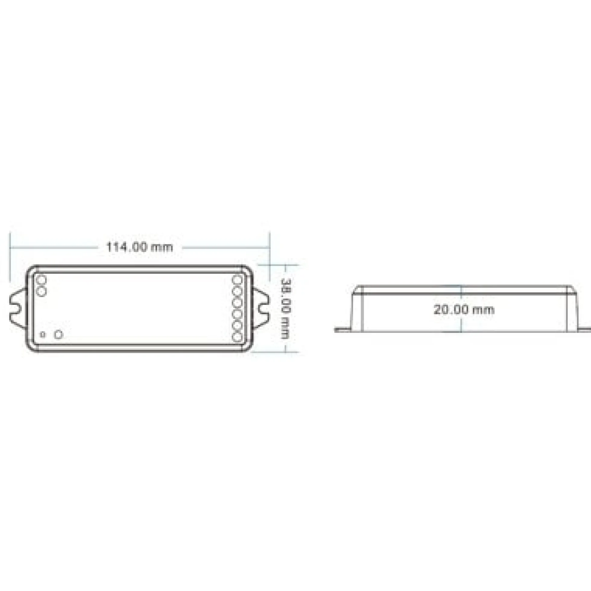 LEDlife rWave dæmper/CCT controller - Tuya Smart/Smart Life, Tryk for dæmpning, 12V (60W), 24V (120W)