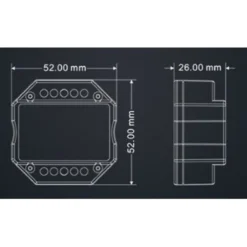 LEDlife rWave indbygningsdæmper - RF, push-dim, 200W LED dæmper, til indbygning, 230V