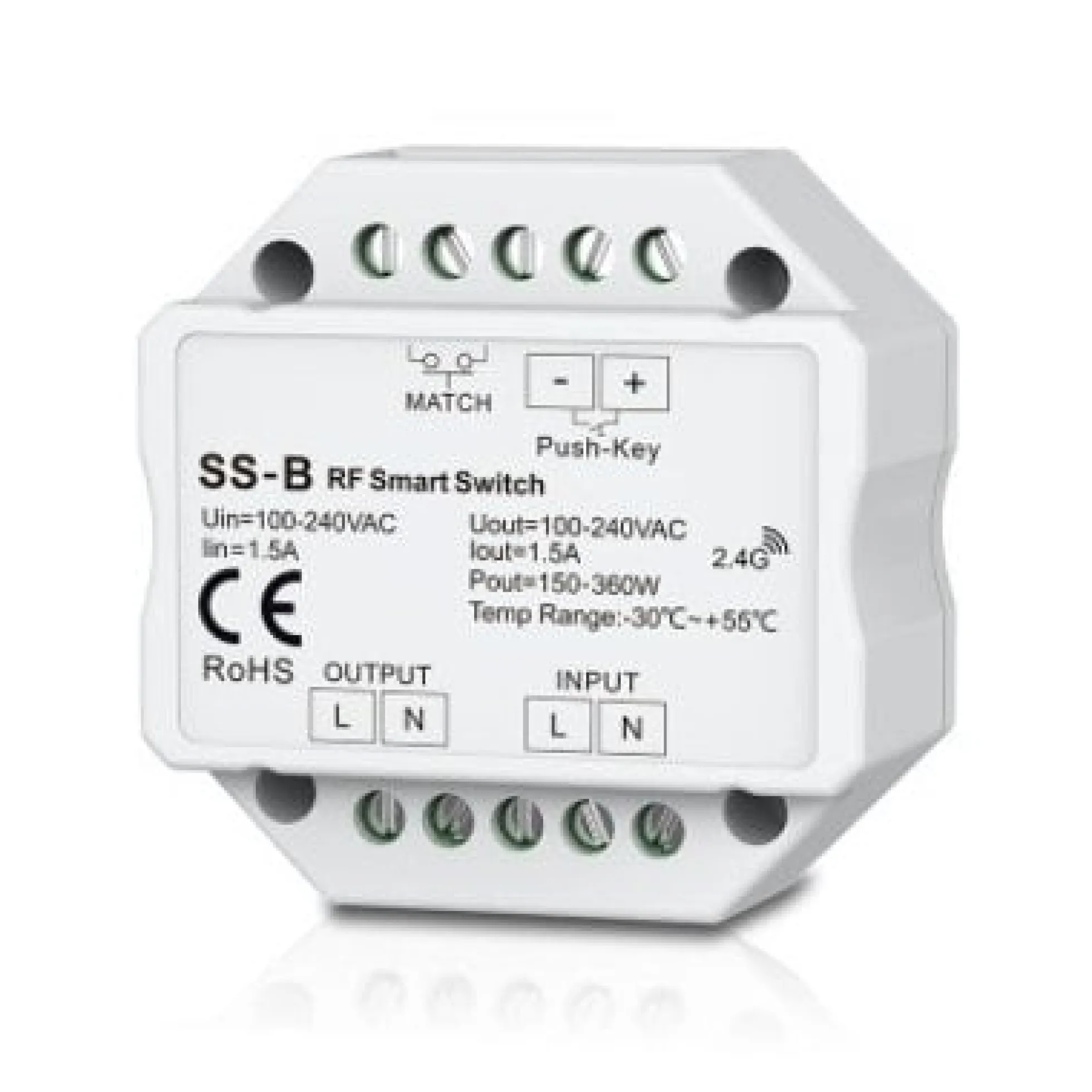 LEDlife rWave indbygningsrelæ - RF, 360W LED, 230V