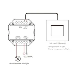 LEDlife rWave indbygningsrelæ - RF, 360W LED, 230V