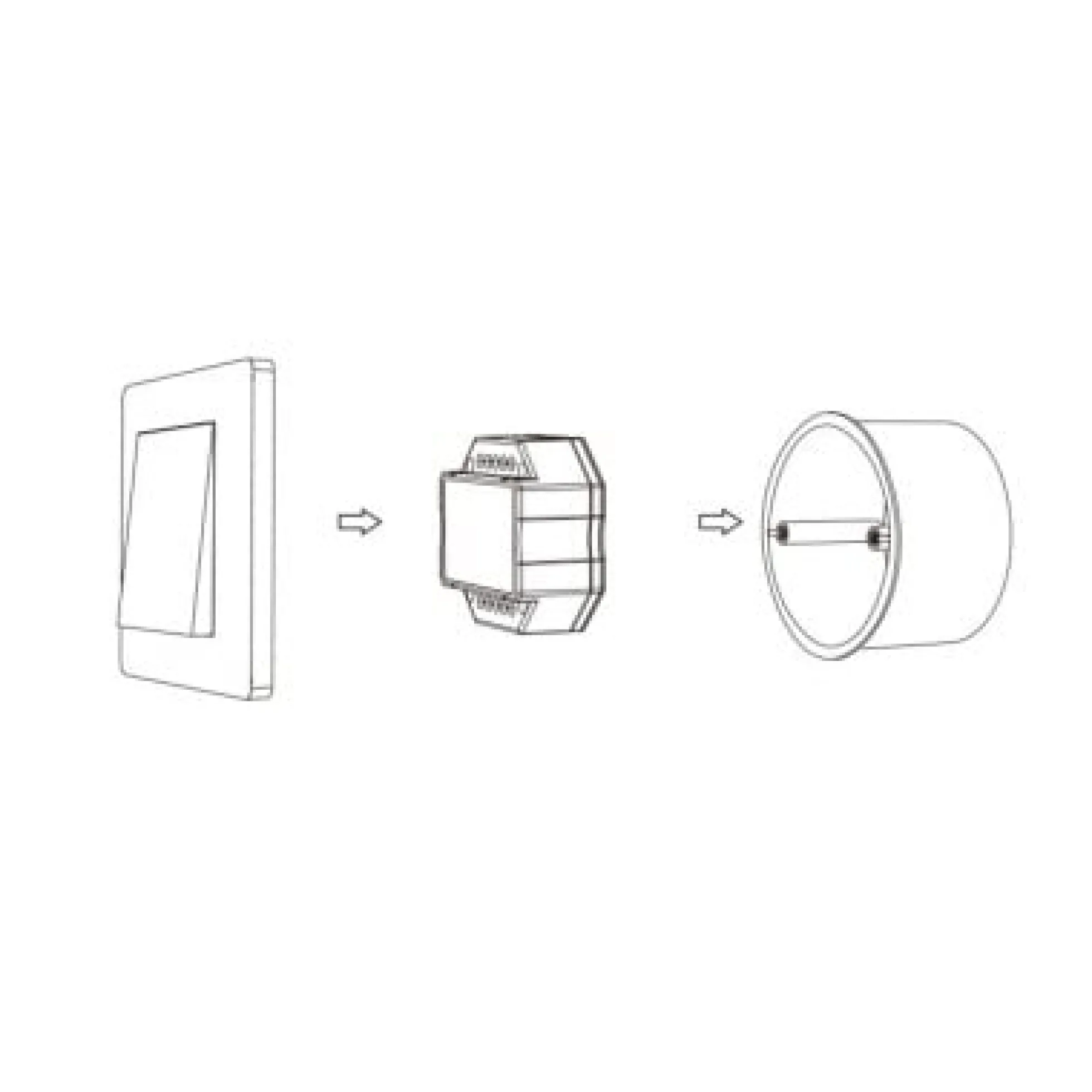 LEDlife rWave indbygningsrelæ - RF, 360W LED, 230V