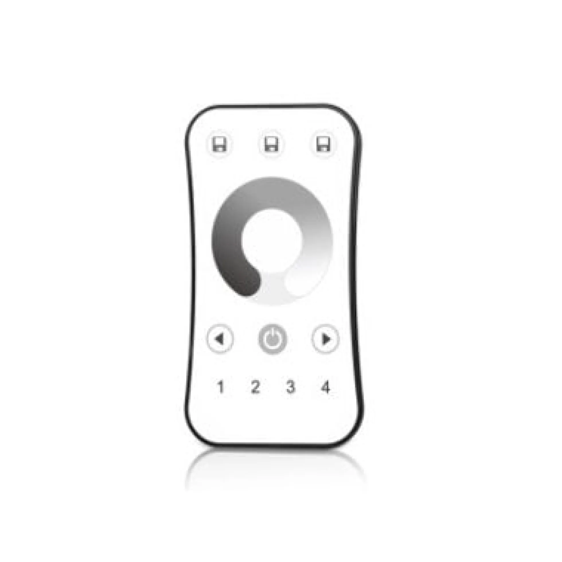 LEDlife rWave touch dæmper fjernbetjening - 4 zoner, batteri, inkl. holder