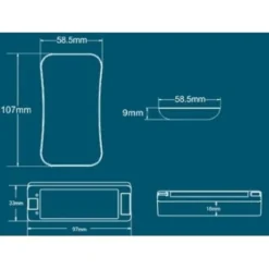 LEDlife rWave touch dæmper fjernbetjening - 4 zoner, batteri, inkl. holder