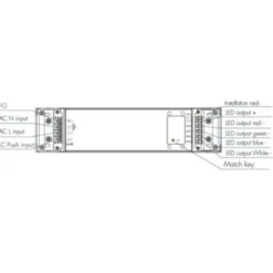 LEDlife rWave 150W dæmper og driver til LED, 12V DC, til RF, push-dæmpning og 4 kanaler
