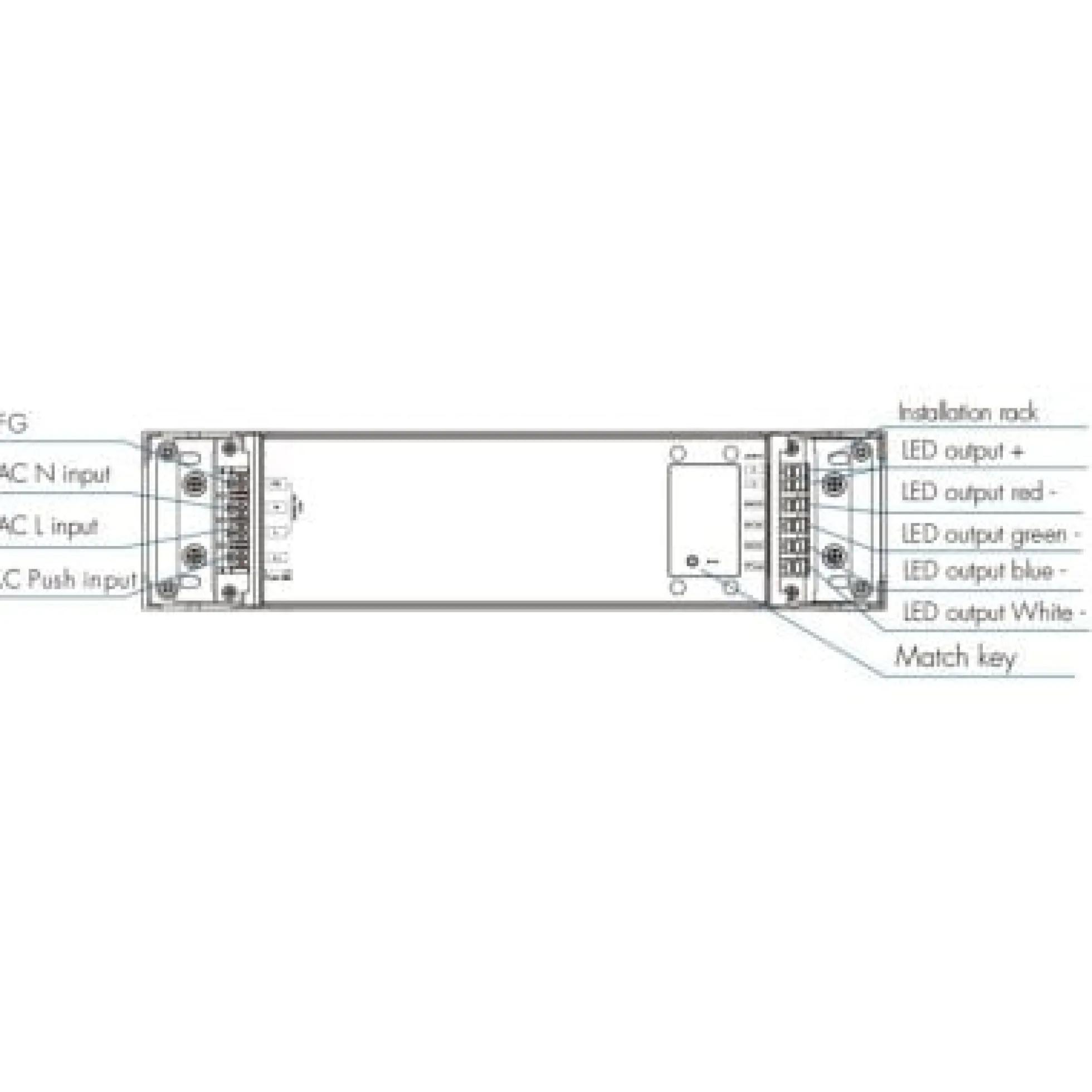 LEDlife rWave 150W dæmper og driver til LED, 12V DC, til RF, push-dæmpning og 4 kanaler