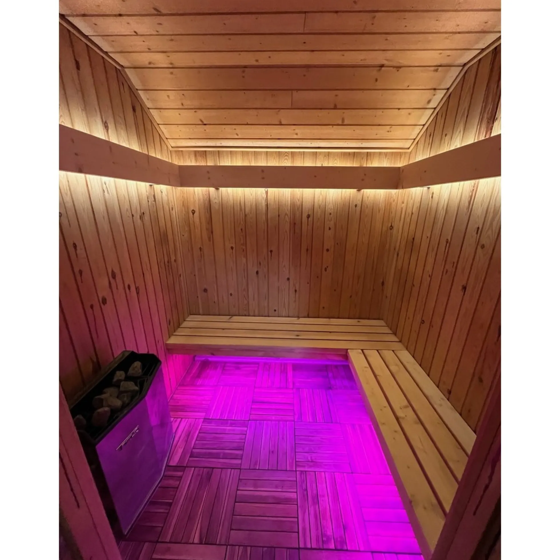 LEDlife Sauna LED strip, 14W pr. meter, IP68, 24V, dæmpbar, RGB + varm hvid