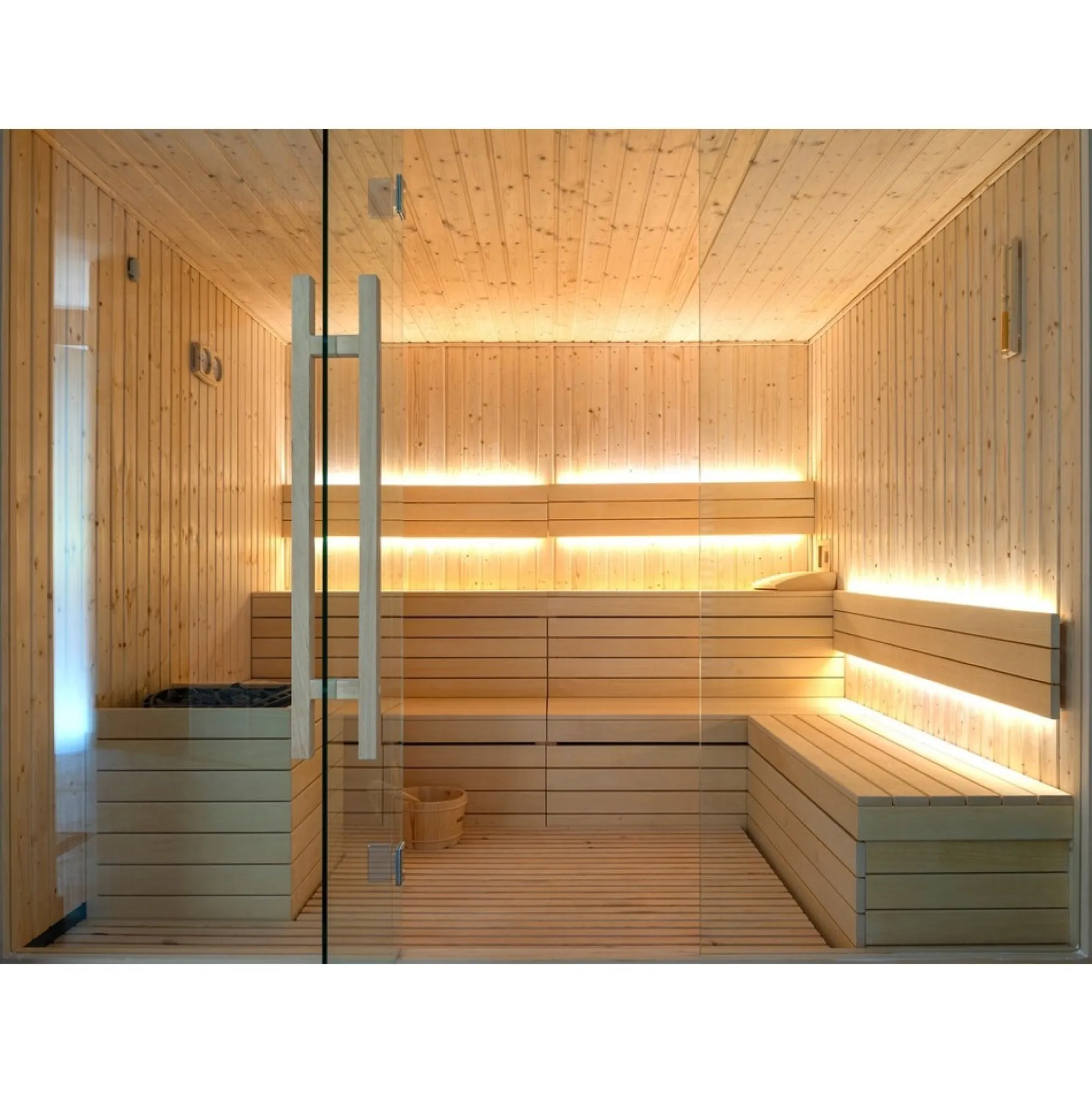 LEDlife Sauna LED strip, 14W pr. meter, IP68, 24V, dæmpbar, RGB + varm hvid