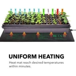 LEDlife Varmemåtte til forspiring af frø, 18W, 1,8 meter ledning