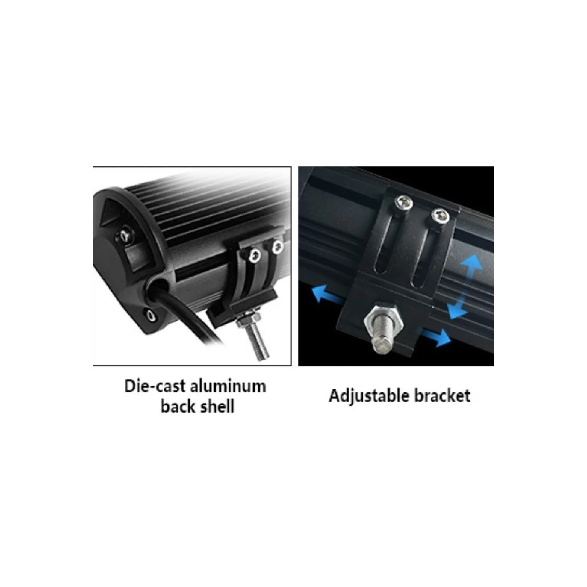 LEDlife 51W LED lysbar, 300 x 60 x 8 mm, 4300 lumen, IP67 vandtæt, 10-30V