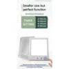 LED lysterapi lampe med timer, 10W, 10.000 LUX, flicker free, USB, hvid