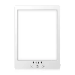 LED lysterapi lampe med timer, 14W, 12.000 LUX, flicker free, hvid