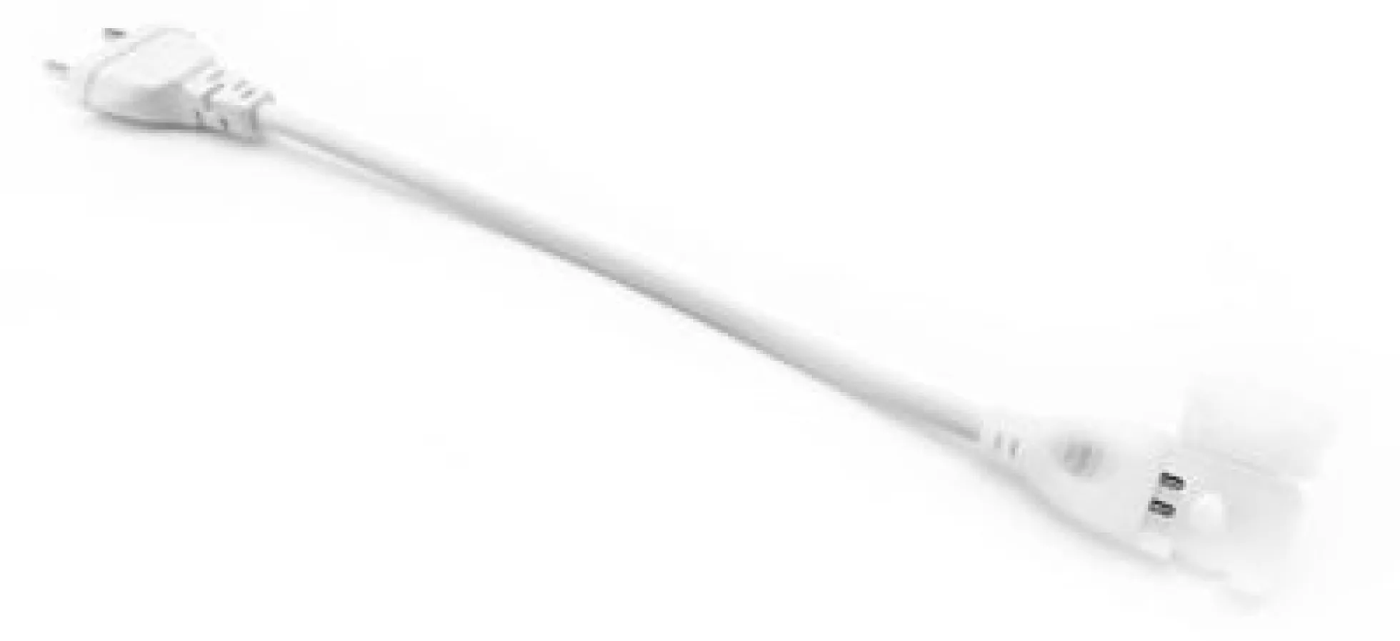 Ledning med stikprop til 230V LED strip tilslutning, inkl. endeprop (Type X-2)