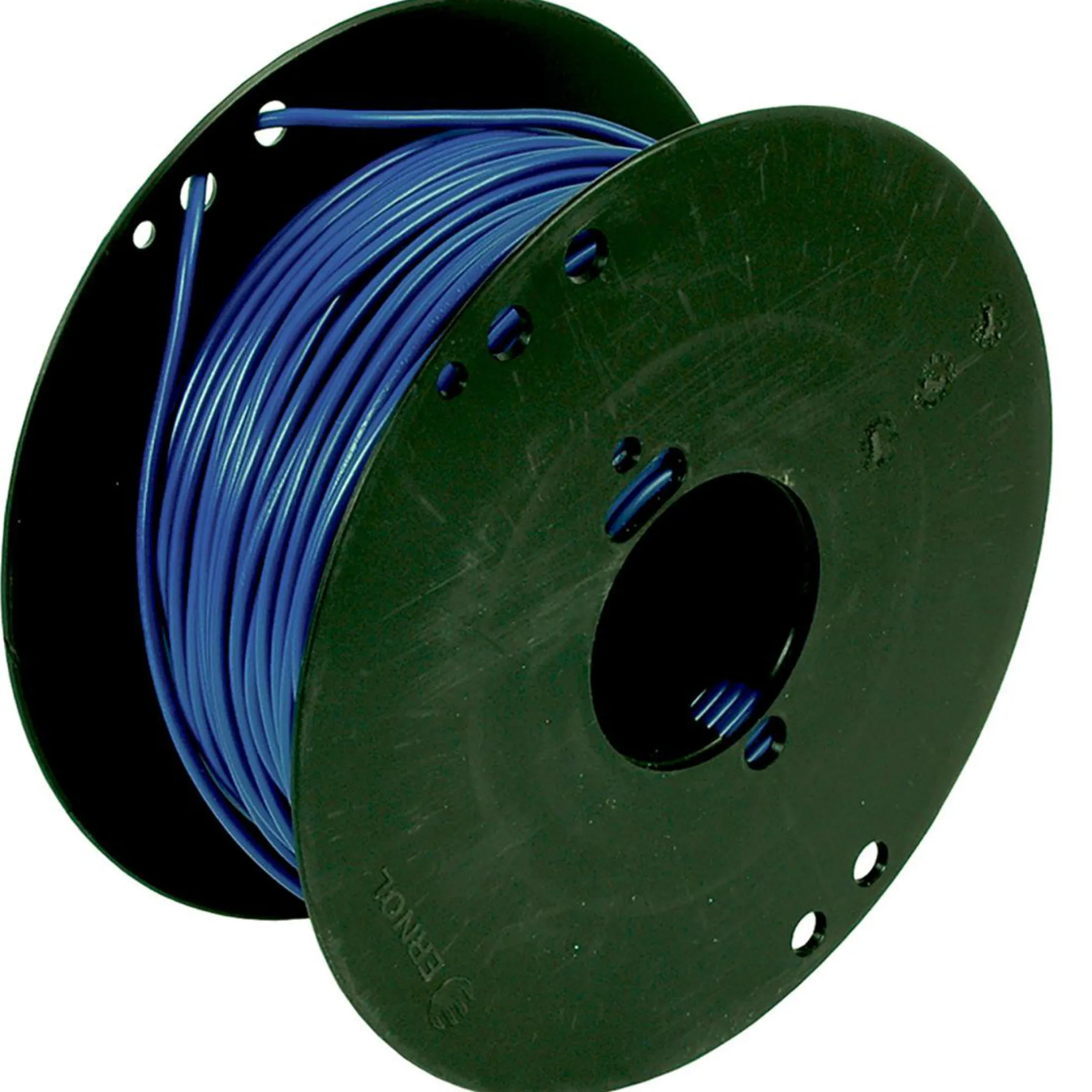 Ledning 1x0,5mm² PVT90 H05V2-K blå, Yderkappe PVC - 200 meter