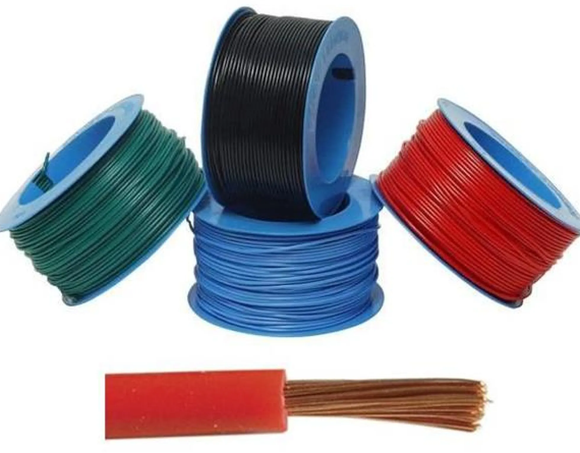 Ledning 1x1,0mm² PVT90 H05V2-K sort - 200 meter