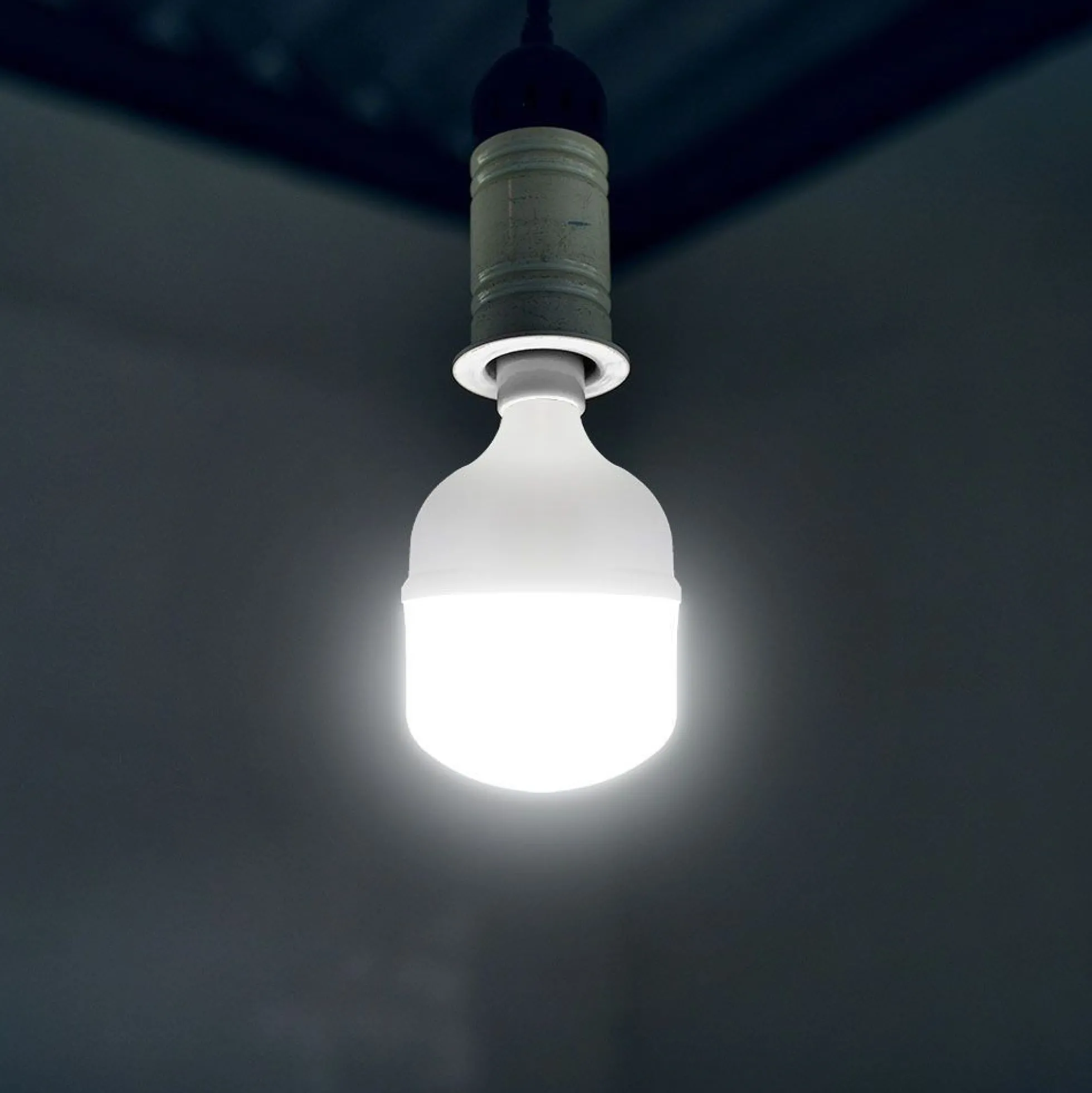 LED pære, E27, 50W, 5400 lumen, 4000K, IP20, med E40 fatningsadapter - V-TAC
