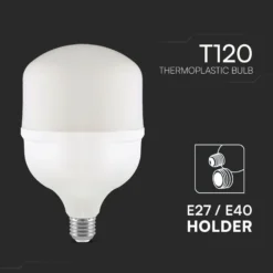 LED pære T120, 40W, E27 fatning, 4320 lumen, 4000K, IP20, F