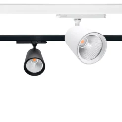 Ledpro Cone LED skinnespot, 3-faset, CRI 90, 3200lm, 3000K, 26W, til GB skinner