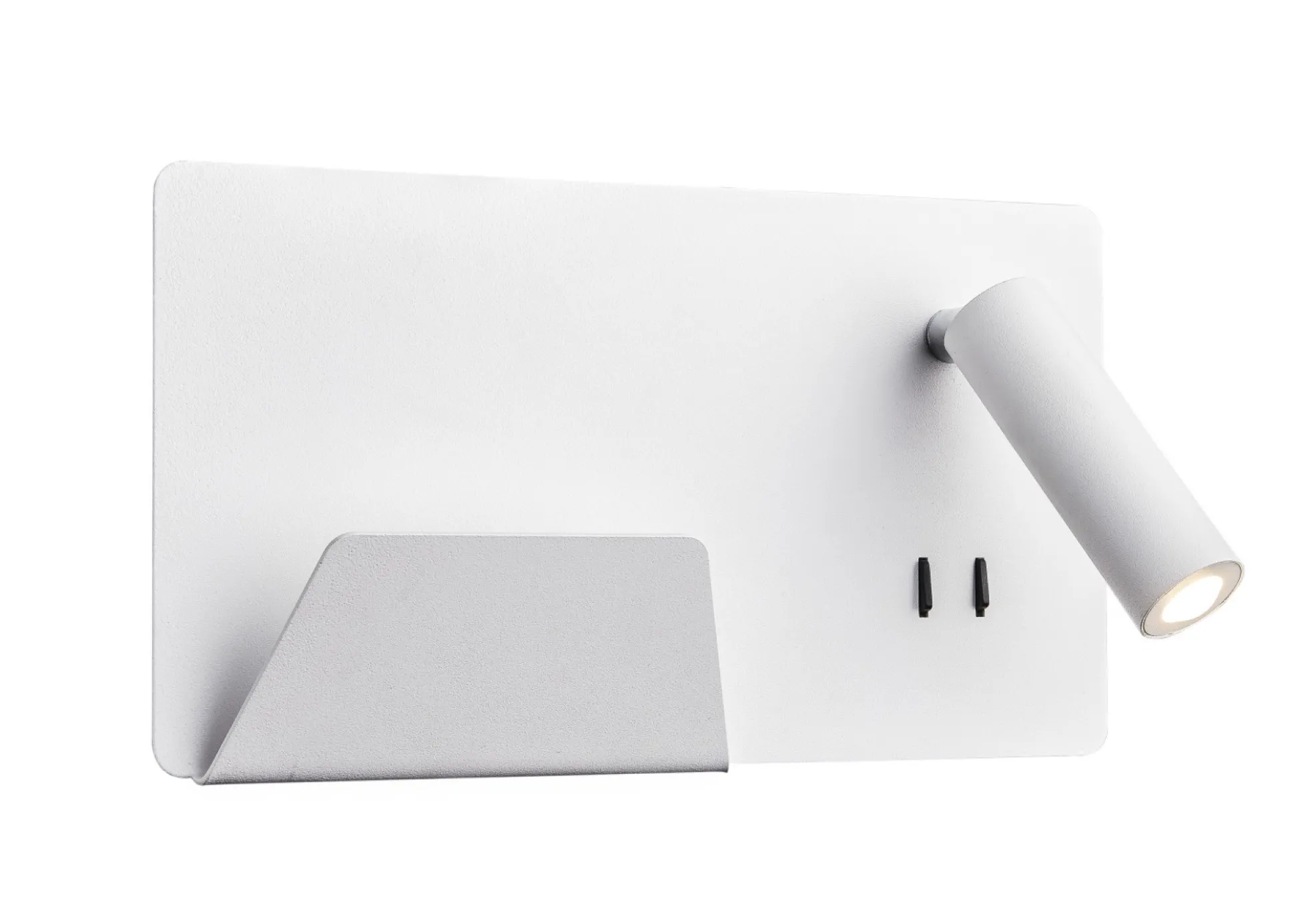 LED sengelampe med USB-stik og telefonholder, sort, 3000K - SLV Somnila